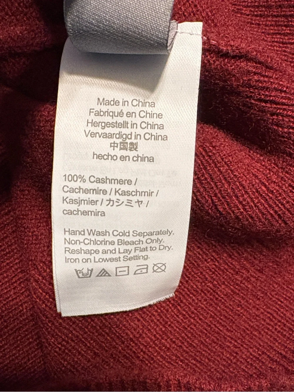 J. Crew Cashmere Classic Fit Crewneck Size Medium Cranberry Cozy Fall Preppy